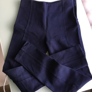 Zara structured legging pants w/ side zip